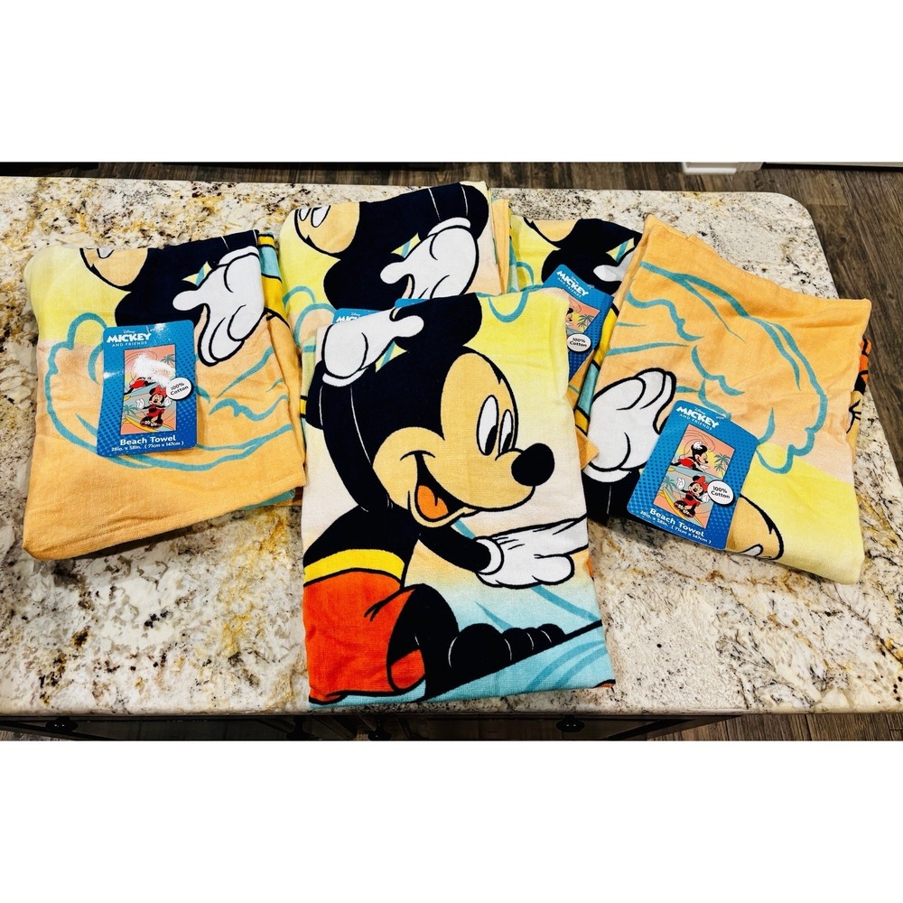 New‎ Mickey & Friends Minnie Beach Towel Set Of 4